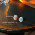 Crystal Zircon Mixed Style Gold Tone Stud Drop Earrings view 6