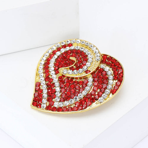 Angled close view showing the brooch surface details