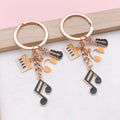 Guitar, Piano and Music Note Charm Keychains in 25 Pictured Variations for Bags and Keys view 3