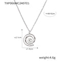 Spiral Ring and Pendant Necklace Collection in Gold and Silver Tone view 9