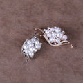 Delicate Crystal Leaf Brooch in Pale Pink or Clear view 3