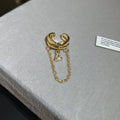 Crystal Star Ear Cuffs with Chain and Open Star Options view 7