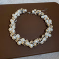 Chunky Pearl Bead Necklace in Three Color Mixes Decorative Jewelry Design view 6