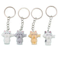 Flocked Resin Cat Keychains Holding Fish 6 Color Styles view 5