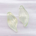 Long Glass Leaf Charms With Top Loops in Thirteen Color Finishes view 8