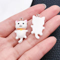 White Heart and Star Glossy Charms with 39 Listed Options view 7