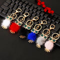 Jeweled Owl Plush Pom Pom Keychains and Braided Wrist Loops in Eleven Options view 12