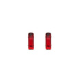 Gold Tone Rectangular Crystal Stud Earrings In Eight Colors view 5