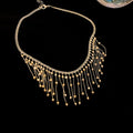Metal Fringe Bead Necklace Lace Mesh Bracelet Three Styles view 6