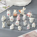 Flocked Resin Bunny Phone Strap Charms Lobster 16 Styles view 5