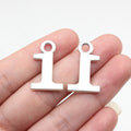 Metal Number Charms Zero Through Nine in Detailed Metal Finishes for Jewelry Making view 10