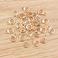 Spiral Swirl Metal Jewelry Charms in Six Finish Options view 8