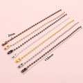 Ball Chain Tag Loops in Mixed Metal Finishes, 110 mm view 2