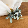 Fabric Flower Gold Fork Hair Stick Pins Six Colors view 10