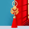 Jeweled Golden Toad Tassel Keychains in Three Colors plus Assorted view 7