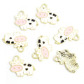 Enamel Cow Charm Assortment in Gold and Silver Tone view 6