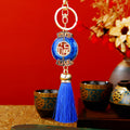Chinese Fu Plaque Tassel Keychains in Four Colors plus Assorted view 8