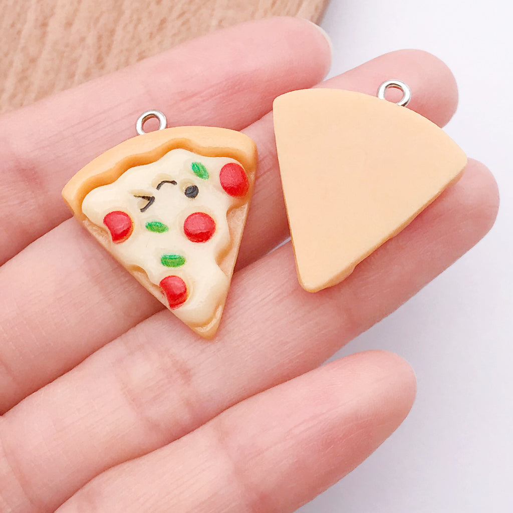 Resin 3D Bread Cake Cheese Food Charm Pendant for DIY Necklace Keychain Jewelry Making