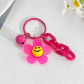 Acrylic Flower Bell Keychain With Metal Chain And Ring view 2