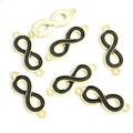 Enamel Infinity Symbol Double Loop Jewelry Connectors view 2
