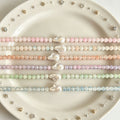 Six Color Faux Baroque Bead Necklaces With Carabiner Clasps view 4