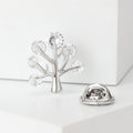 Crystal Money Tree Lapel Pin In 2 Styles With Polished Metal Details view 4