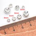 Metal Wheel Spacer Beads in Four Sizes and Three Finishes view 6