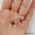 Fairy Motif Threader Earrings In Four Stone And Metal Variants view 4