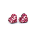 Valentine Wood Stud Earrings in Twenty Eight Illustrated Designs view 8