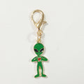 Gold Tone Green Alien and Alien Cat Lobster-Clasp Charms in Ten Designs view 8