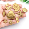 Gold-Tone Starfish Metal Charms with 15 Listed Options view 2