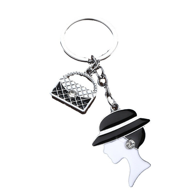 Mother's Day Gift Zinc Alloy Keychain Bag Charm Accessory