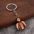Metal Angel Figure Keychain In Five Color Finishes view 7