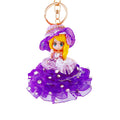 Jeweled Wedding Gown Doll Keychains in Nine Colors plus Assorted Option view 5