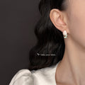 Pink Enamel Tulip Flower Stud Earrings Assorted Mix view 2