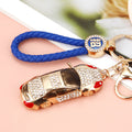 Jeweled Long Sedan Car Keychains with Six Fortune Loop Colors view 6