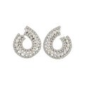 Crystal Teardrop Statement Stud Earrings in Gold and Silver Tones view 5