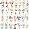 Mother's Day Floral Keychains and Charm Set in 25 Options view 1