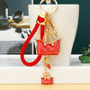 Red-Braided Red-Handbag