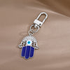 Silver Hamsa Keychain