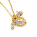 Hinged Teacup Pendant Necklaces And Two Tone Rings view 8