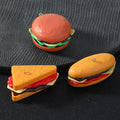 Mini Faux Burger Sandwich And Bread Roll Charm Pendants view 1