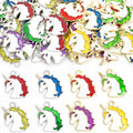 Enamel-Look Silver Gold Unicorn Alloy Charms in 12 Styles view 4