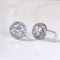 Assorted Clear Stone Stud Earrings In Eight Geometric Designs view 11