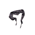 Blue Black Paisley Print Triangle Scarf With Slim Ties view 5