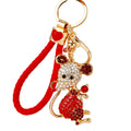 Gem Holding Mouse Keychains in Three Colors with Braided and Plain Loops view 5