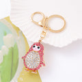 Rhinestone Penguin Keychain Gold Clasp Red Pink Blue Options view 6