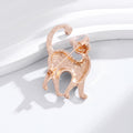 Black Cat Enamel Two Designs Metal Brooch Pin for Jackets and Lapels view 4