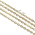 Oval Link Metal Jewelry Chain in Five Plated Color Finishes view 2
