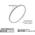 Slim Crystal Hinged Bangle Collection in Gold and Silver Tone view 10